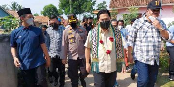 Didampingi Dua Mantum PB HMI, Erick Thohir Mulang Tiyuh di Kampung Halamanya