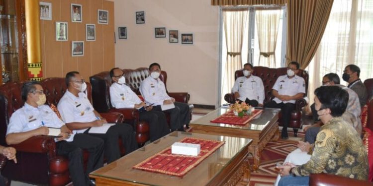 Percepat Smart City, Walikota Metro Terima Audiensi PT Telkom Lampung