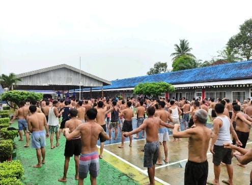 Rutan Kelas IIB Sukadana Memfasilitasi Napi Dengan Berbagai Jenis Olahraga