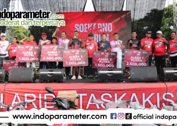Pj. Gubernur Samsudin dan Gubernur Terpilih Meriahkan Soekarno Fun Run di Bandarlampung
