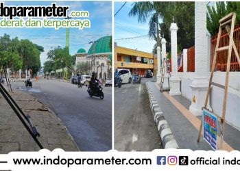 Warga Geram, Ratusan Tiang Papan Bunga Serobot Trotoar di Kota Metro