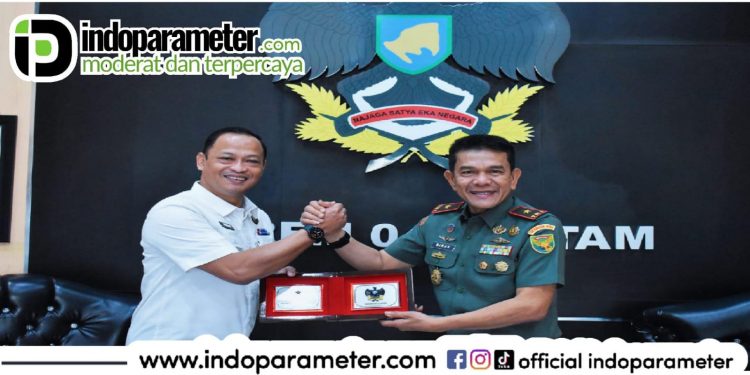Danrem 043/Gatam Sambut Silaturahmi Kakanwil Ditjen Pemasyarakatan Kemenkumham Lampung