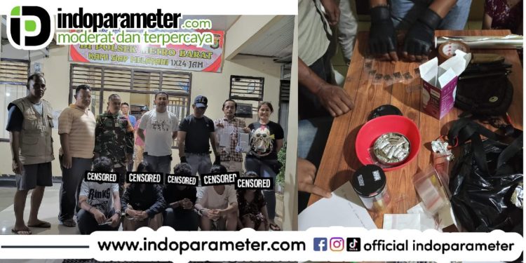 Polsek Metro Barat Gerebek Kosan, Lima Orang Diamankan Terkait Pengedaran Narkoba Jenis Sinte