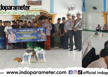 Polres Metro Salurkan Bantuan Bahan Pokok di Dua Panti Asuhan