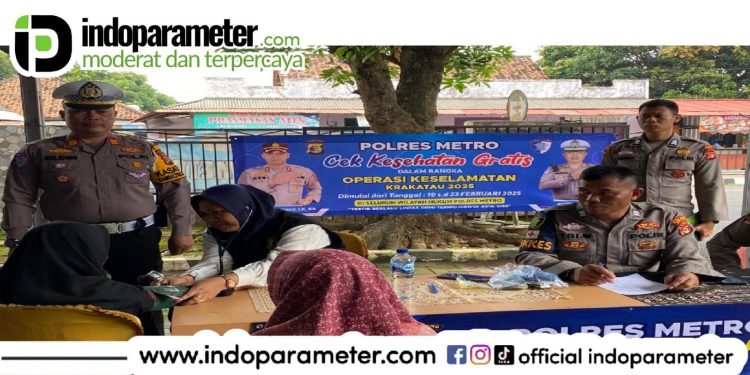 Operasi Keselamatan Krakatau 2025: Polres Metro Tawarkan Cek Kesehatan Gratis untuk Warga