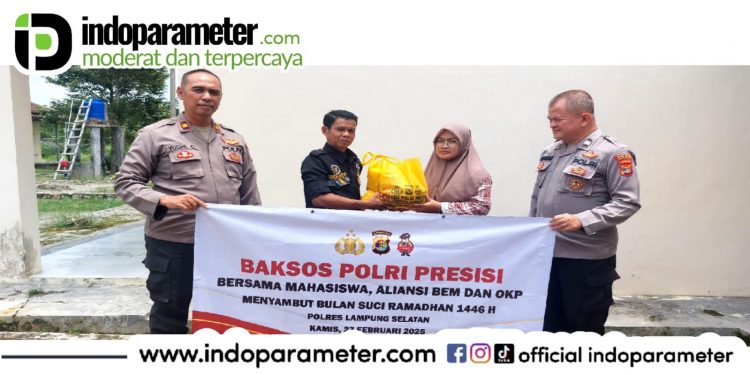 Polda Lampung Gandeng Elemen Mahasiswa Distribusikan 4.500 Paket Sembako Menyambut Ramadhan 1446 Hijriah