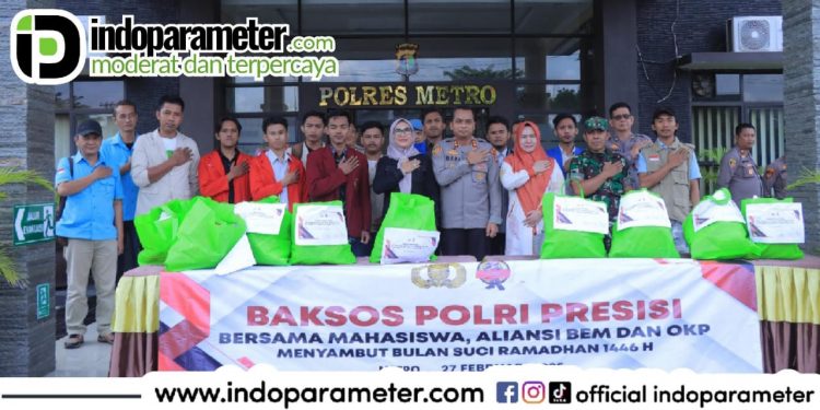 Sinergi Polri dan Masyarakat: Polres Metro Salurkan 250 Paket Sembako Menjelang Ramadhan