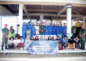 Danbrigif 4 Mar/BS dan Ibu Ketua Cabang 7 PG Kormar Laksanakan Kunjungan Sosial dalam Rangka Mengisi Bulan Suci Ramadhan 1446 H