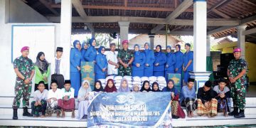 Danbrigif 4 Mar/BS dan Ibu Ketua Cabang 7 PG Kormar Laksanakan Kunjungan Sosial dalam Rangka Mengisi Bulan Suci Ramadhan 1446 H