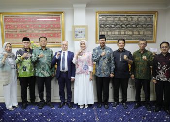 Wagub Jihan Terima Kunjungan Rektor UIN dan Wakil Rektor Bidang Hubungan Internasional Universitas Negeri Tomsk Rusia