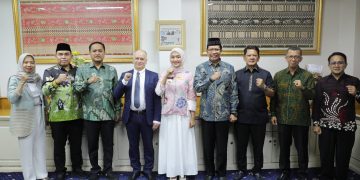 Wagub Jihan Terima Kunjungan Rektor UIN dan Wakil Rektor Bidang Hubungan Internasional Universitas Negeri Tomsk Rusia
