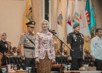 Wagub Jihan Nurlela Kobarkan Semangat Persatuan Membangun Lampung dalam Upacara Peringatan Hari Kartini Tahun 2025 