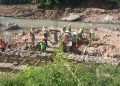 BPBD Provinsi Lampung ‘Warning’ Konsultan Pengawas dan Rekanan Proyek Tebing Sungai di Desa Bunut Kecamatan Way Ratai Kabupaten Pesawaran
