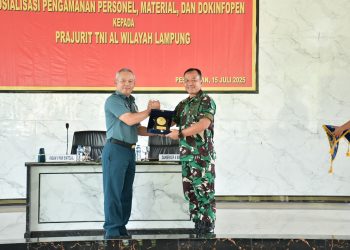 DANBRIGIF 4 MARINIR/BS HADIRI SOSIALISASI PENGAMANAN PERSONEL, MATERIAL, DAN DOKIMFOPEN KEPADA PRAJURIT HARIMAU SUMATERA DI LAMPUNG